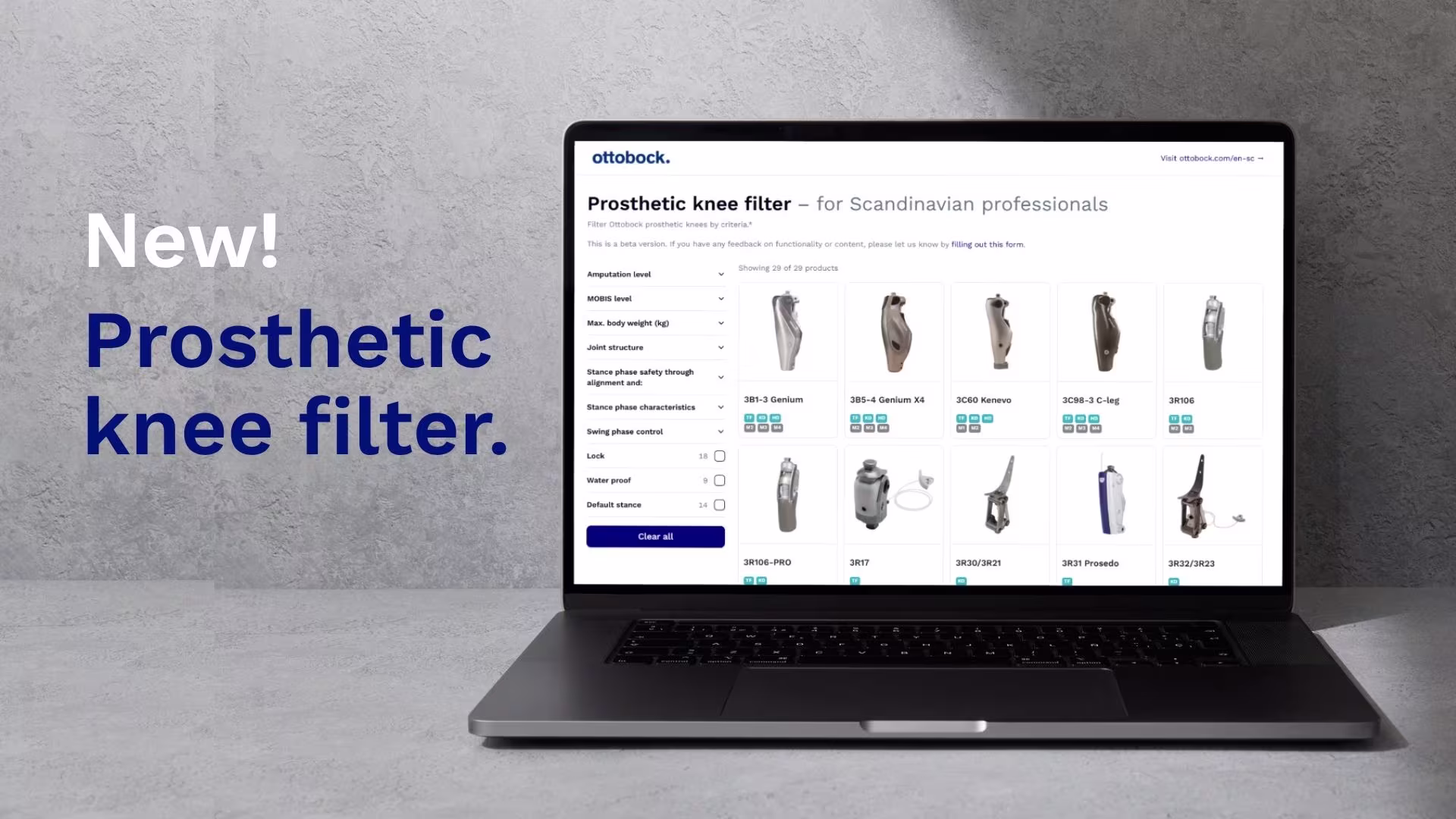 B2B News | prosthetic knee filter b2b news Scandinavia | SC