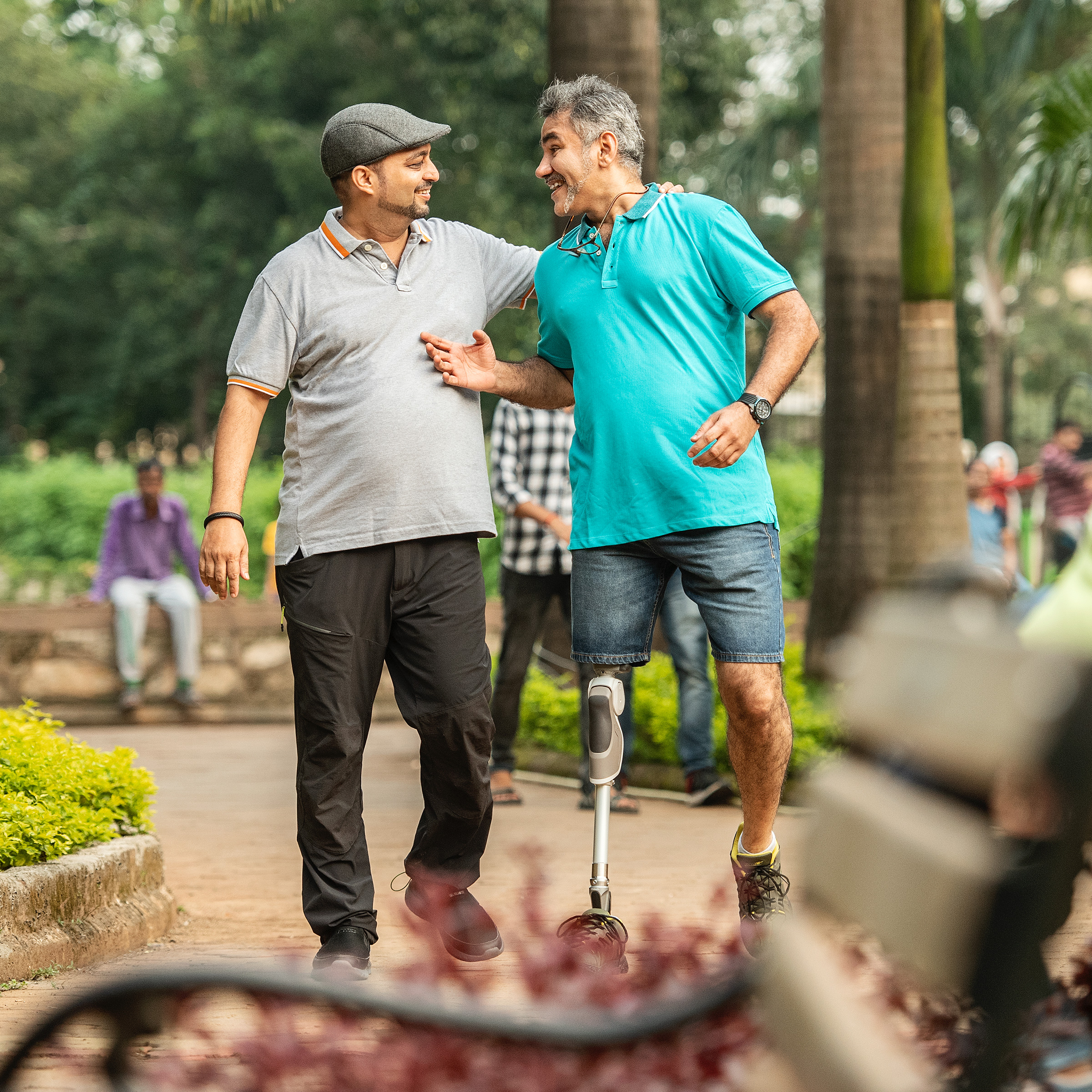 Derick spends time with his friend