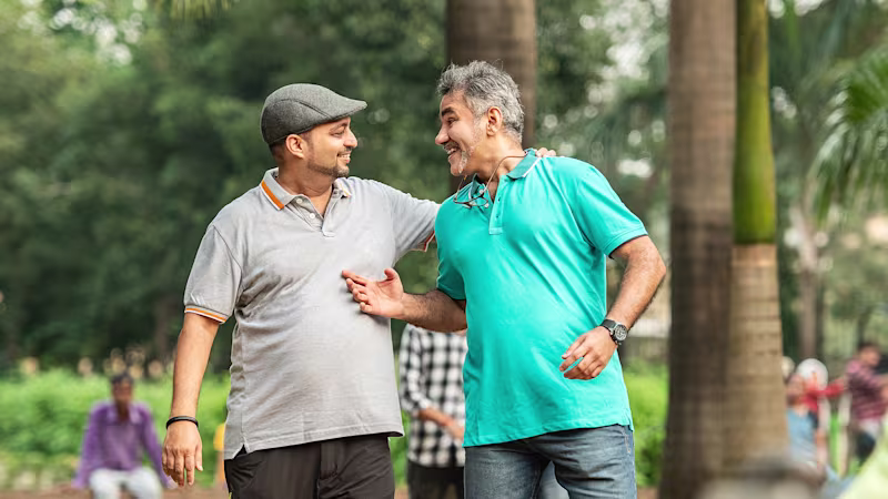 Derick spends time with his friend