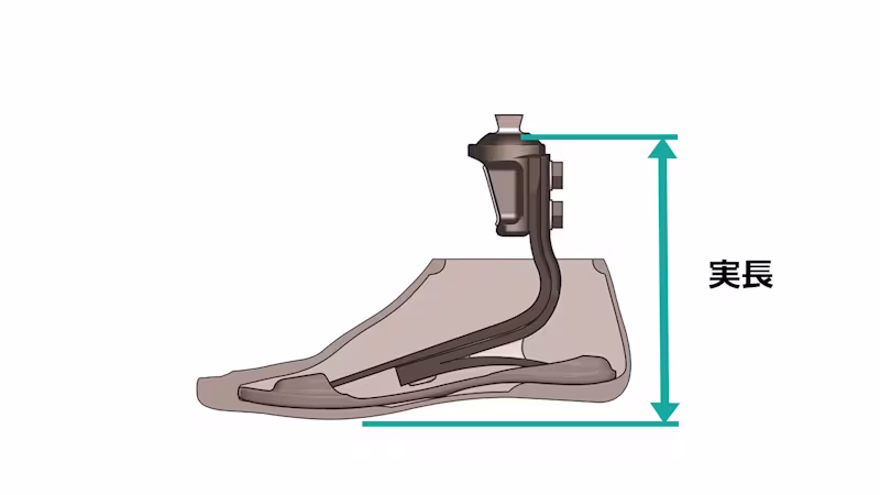 義足足部 トリトンフット1C60/1C64 カーボン製 高活動