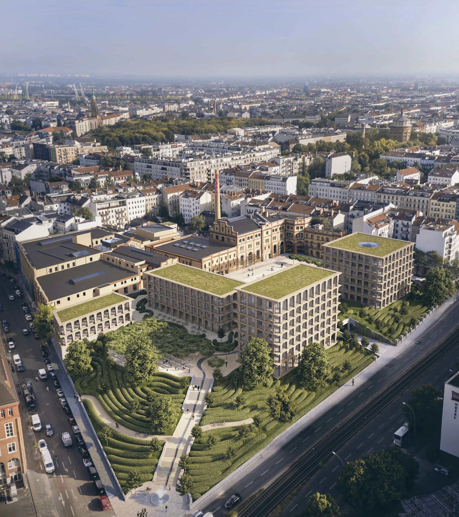 Auf dem großen Areal von Bötzow Berlin wird Zukunft aktiv gestaltet.
