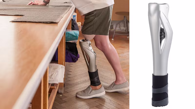 義足コンピューター制御膝継手Geniumジニウム 最新 高機能 安定歩行 速度追随 4X880プロテクター かっこいい