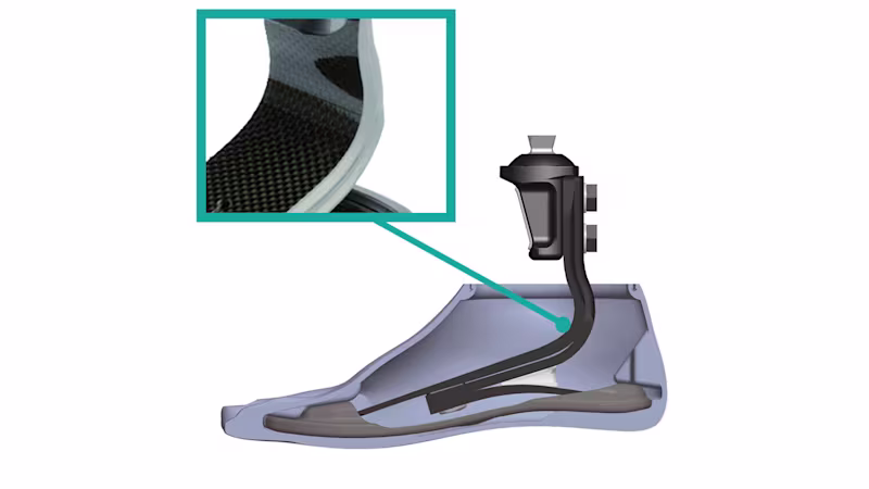 義足足部 トリトン1C60 L字カーボン構造