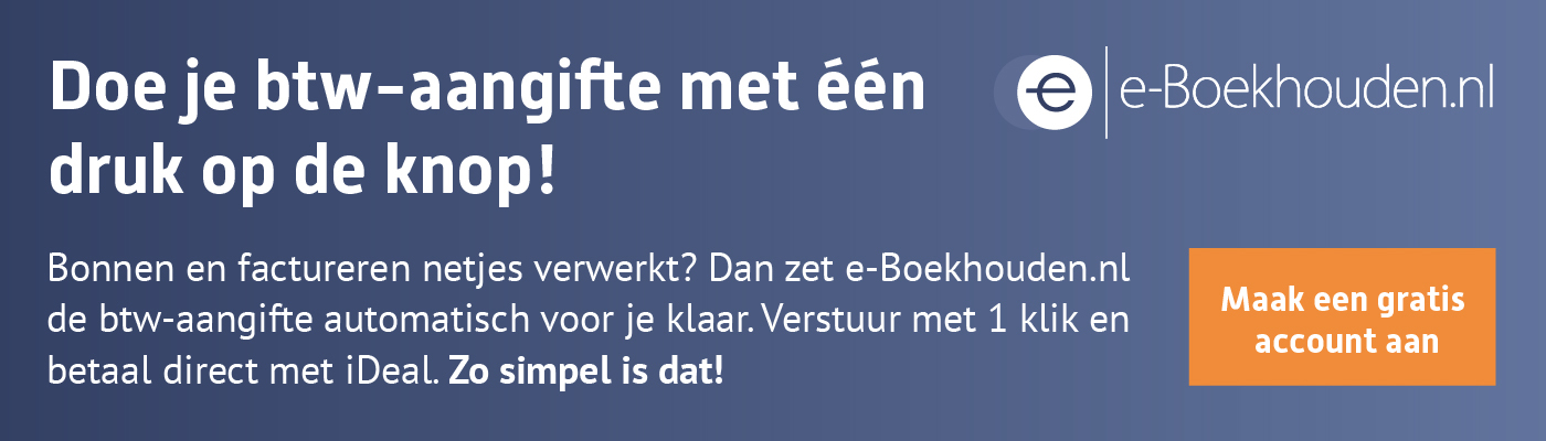 Doe je btw-aangifte met één druk op de knop! - btw-aangifte