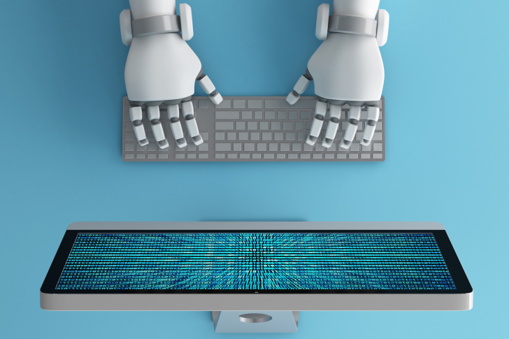 robot-toetsenbord-pc-mac-ai-chat-gpt-artificial-intelligence