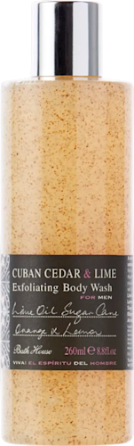 Bath House Cuban Cedar & Lime Exfoliating Body Wash