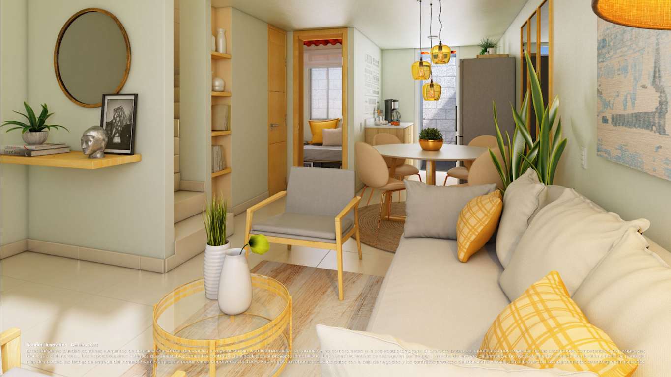 Guayacanes Casas Render Sala