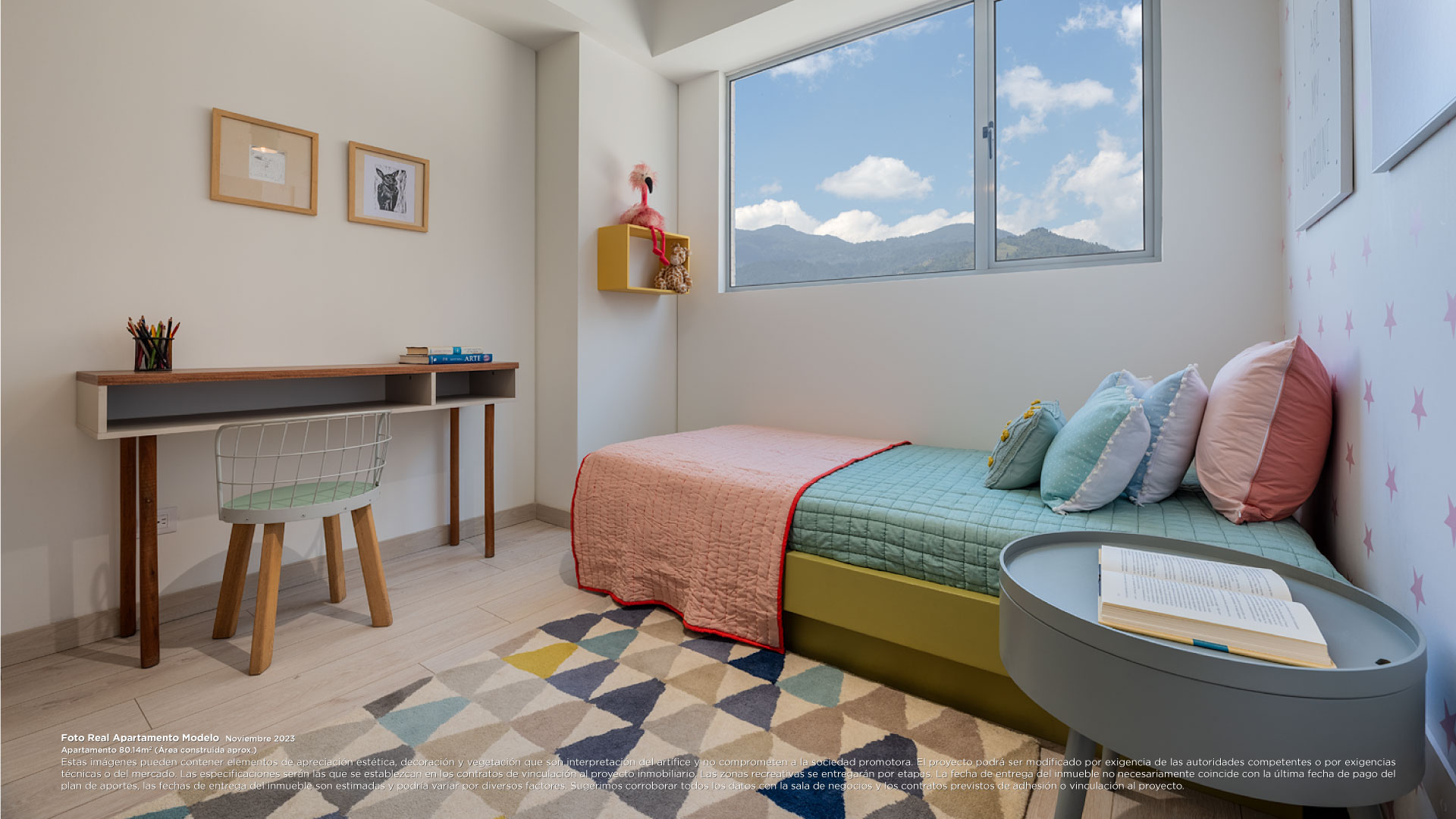 terrazas del rio apartamento modelo habitacion niño