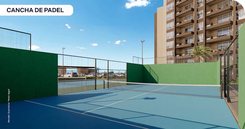 render llano kristal cancha padel