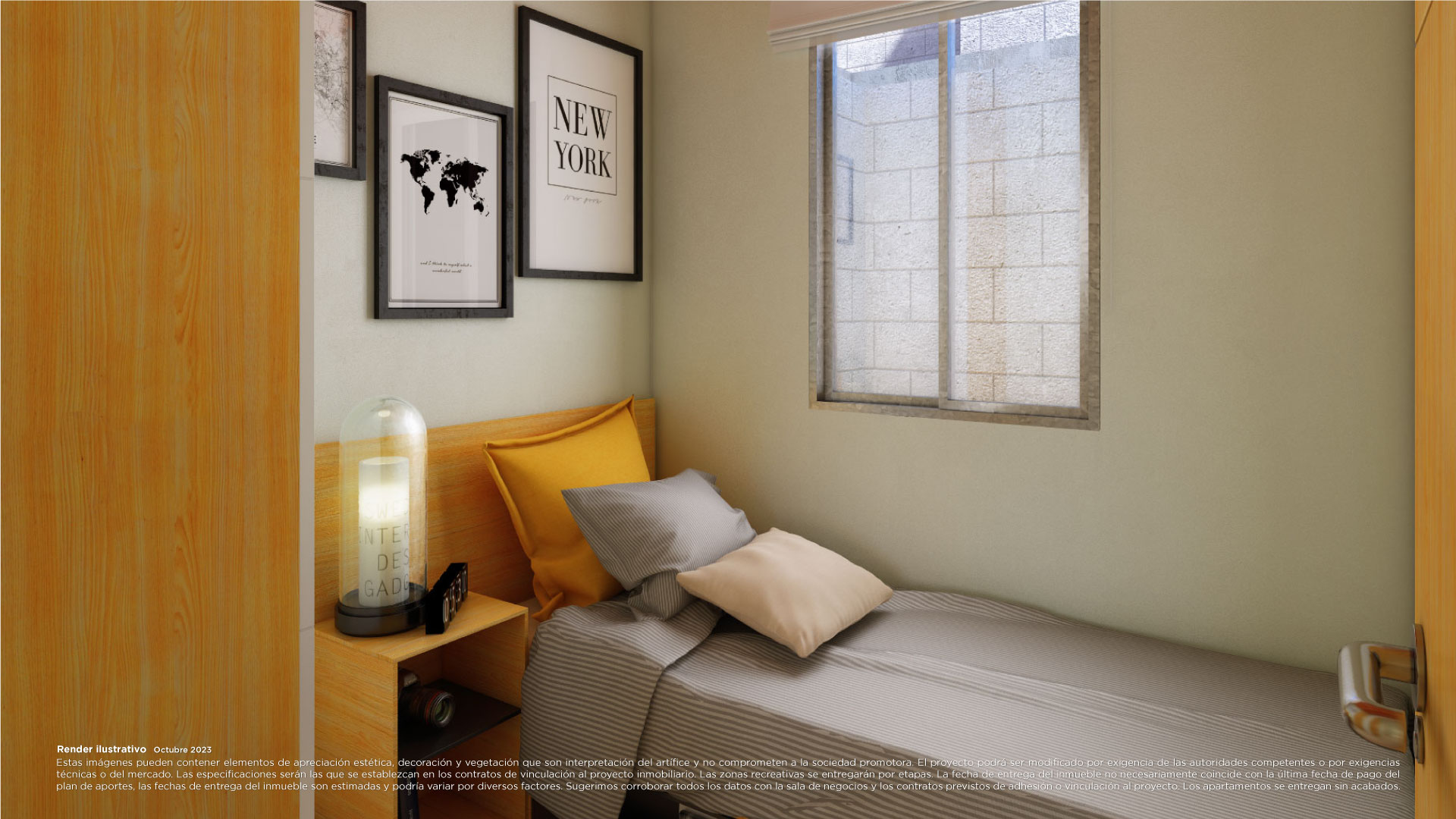 Guayacanes Casas Render Habitación 2