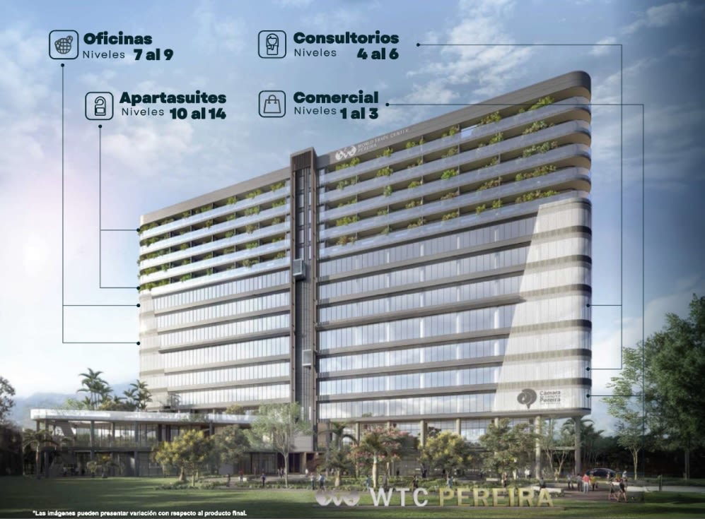 WTC Pereira - Oficinas - Consultorios - Apartasuites - Comercial