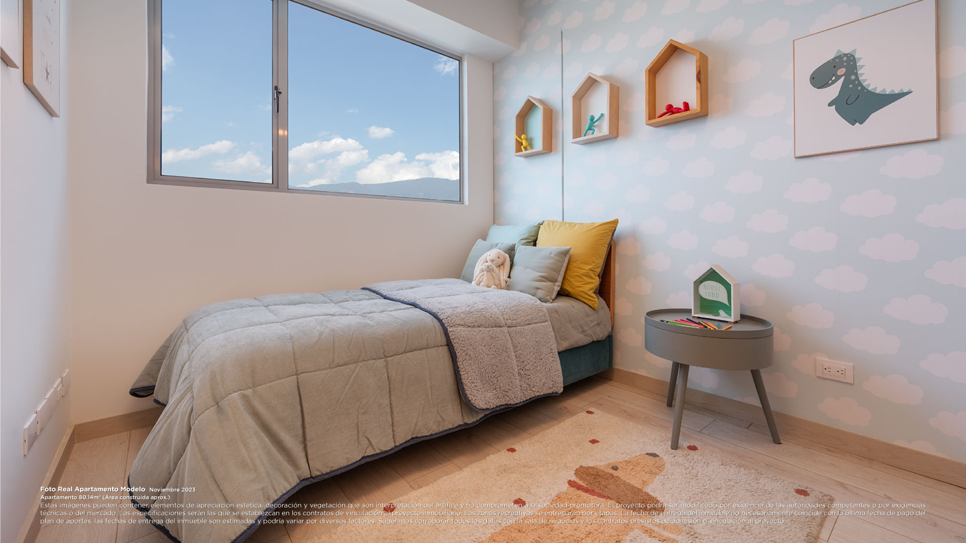 terrazas del rio apartamento modelo habitacion niña