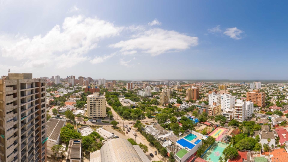 Vista panorámica de Duville Barranquilla