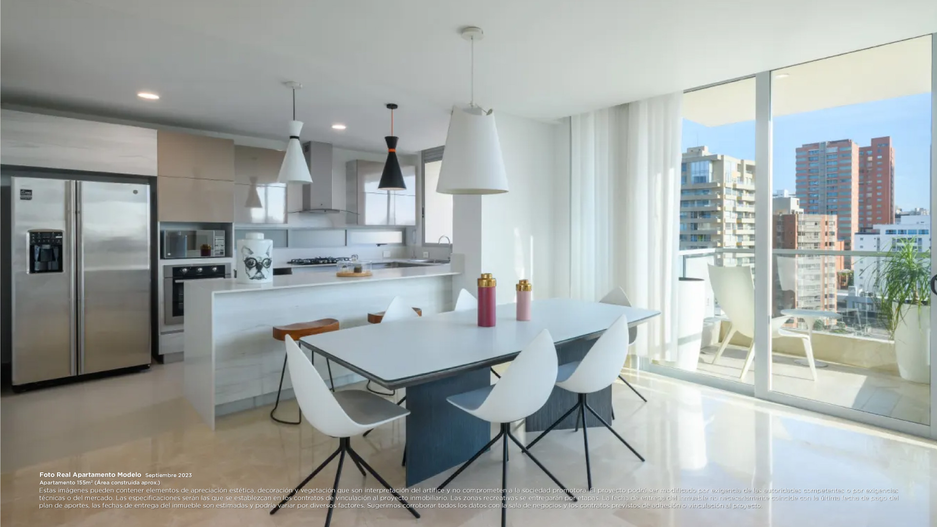 vivace apartamentos barranquilla comedor cocina