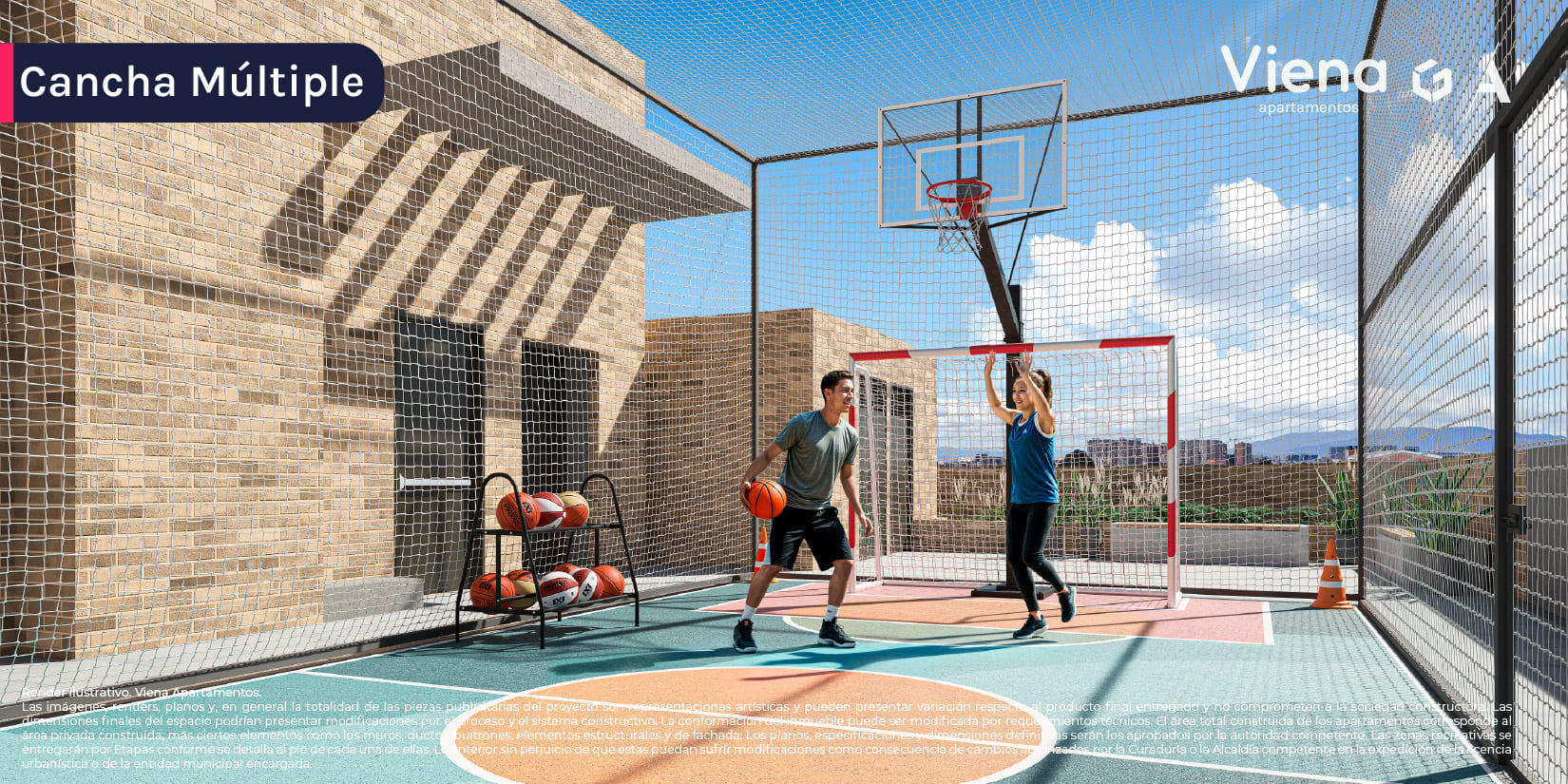 Render Viena Cancha Múltiple