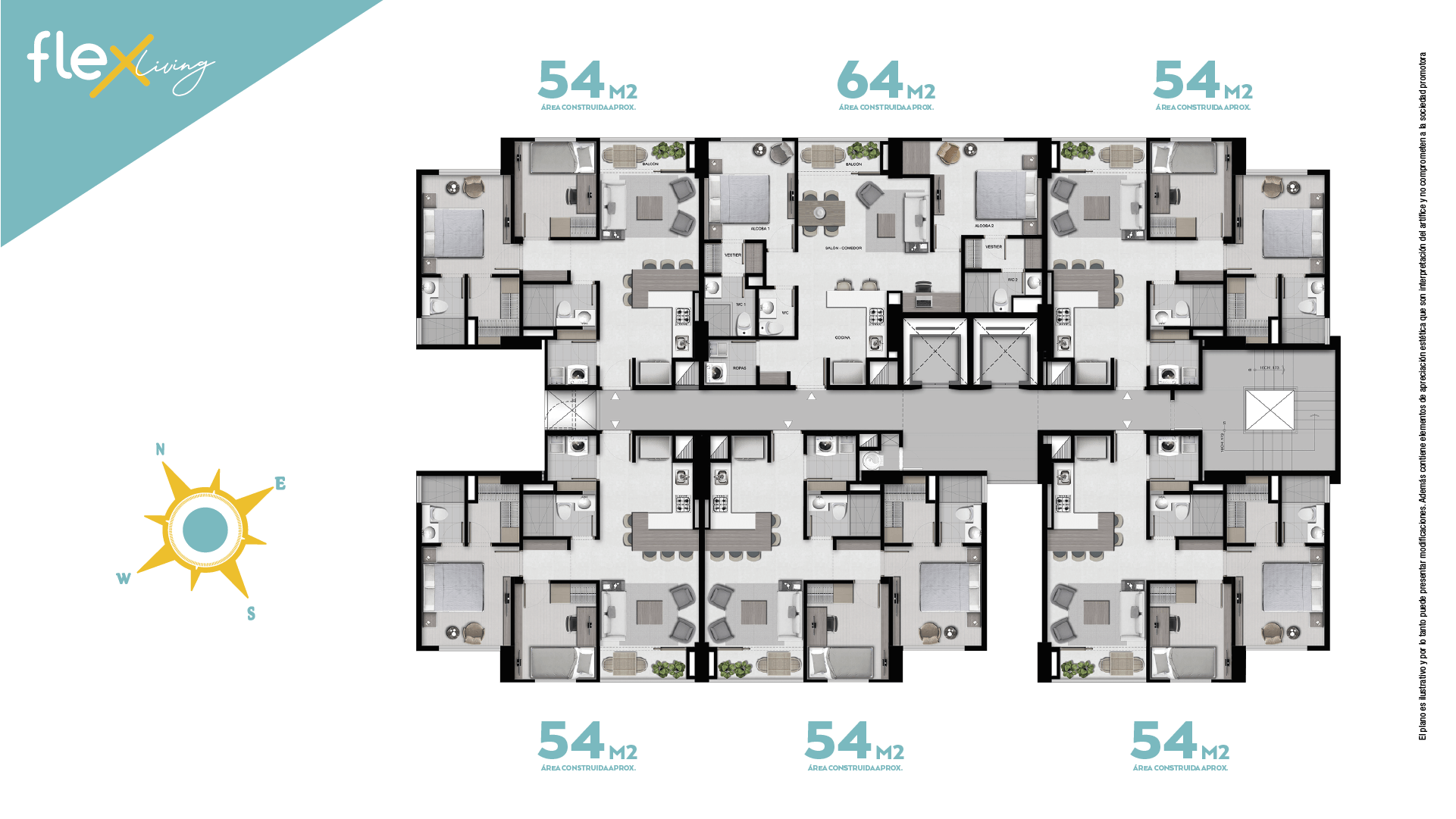 flex render planta tipica