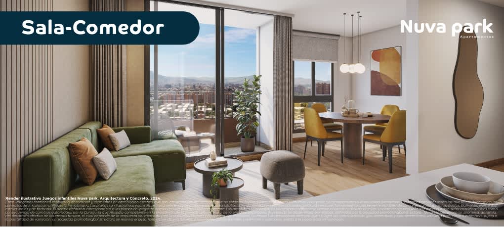 render-ayc-nuva-park-sala-comedor