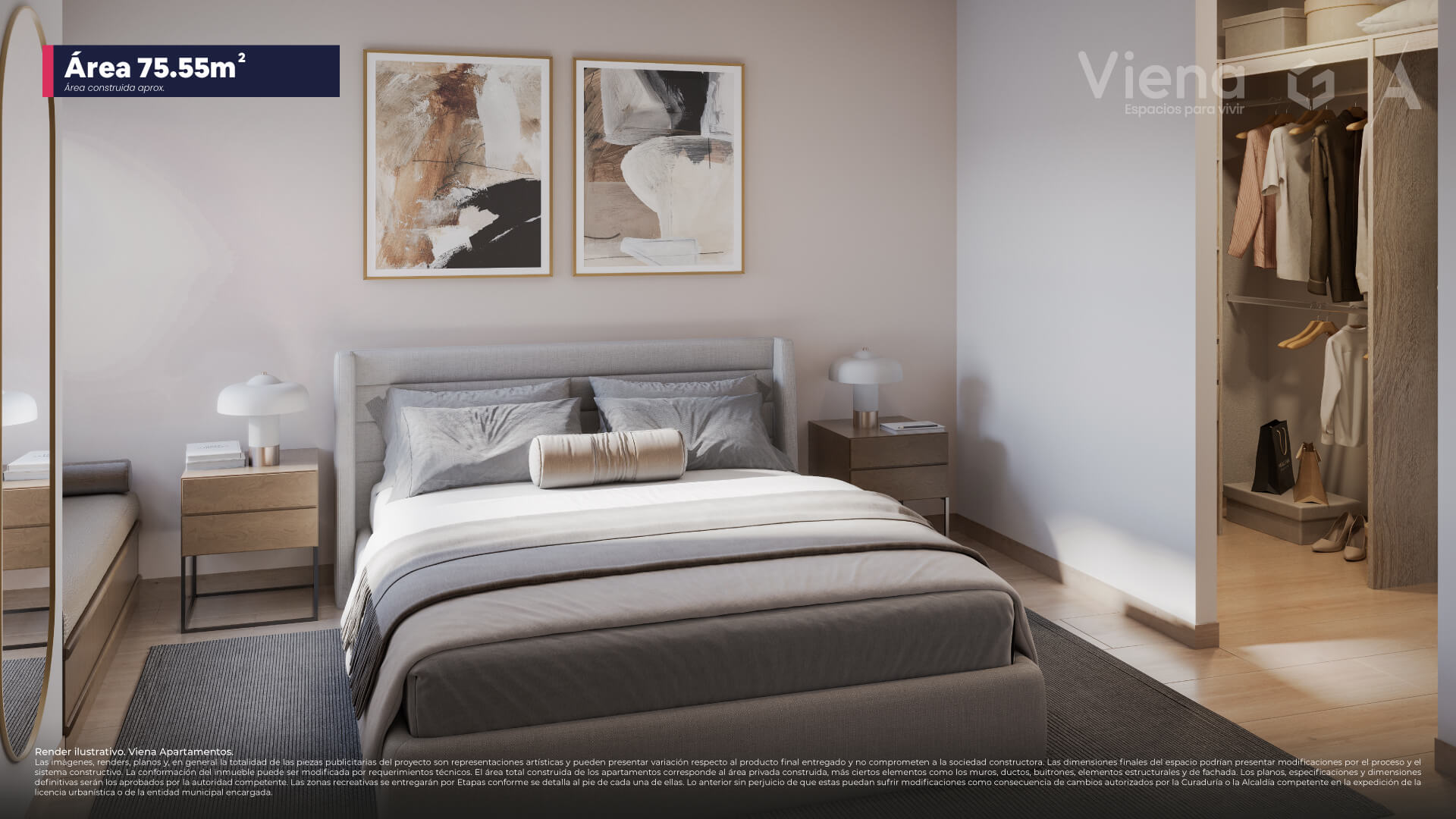 Render Viena apto 75m2