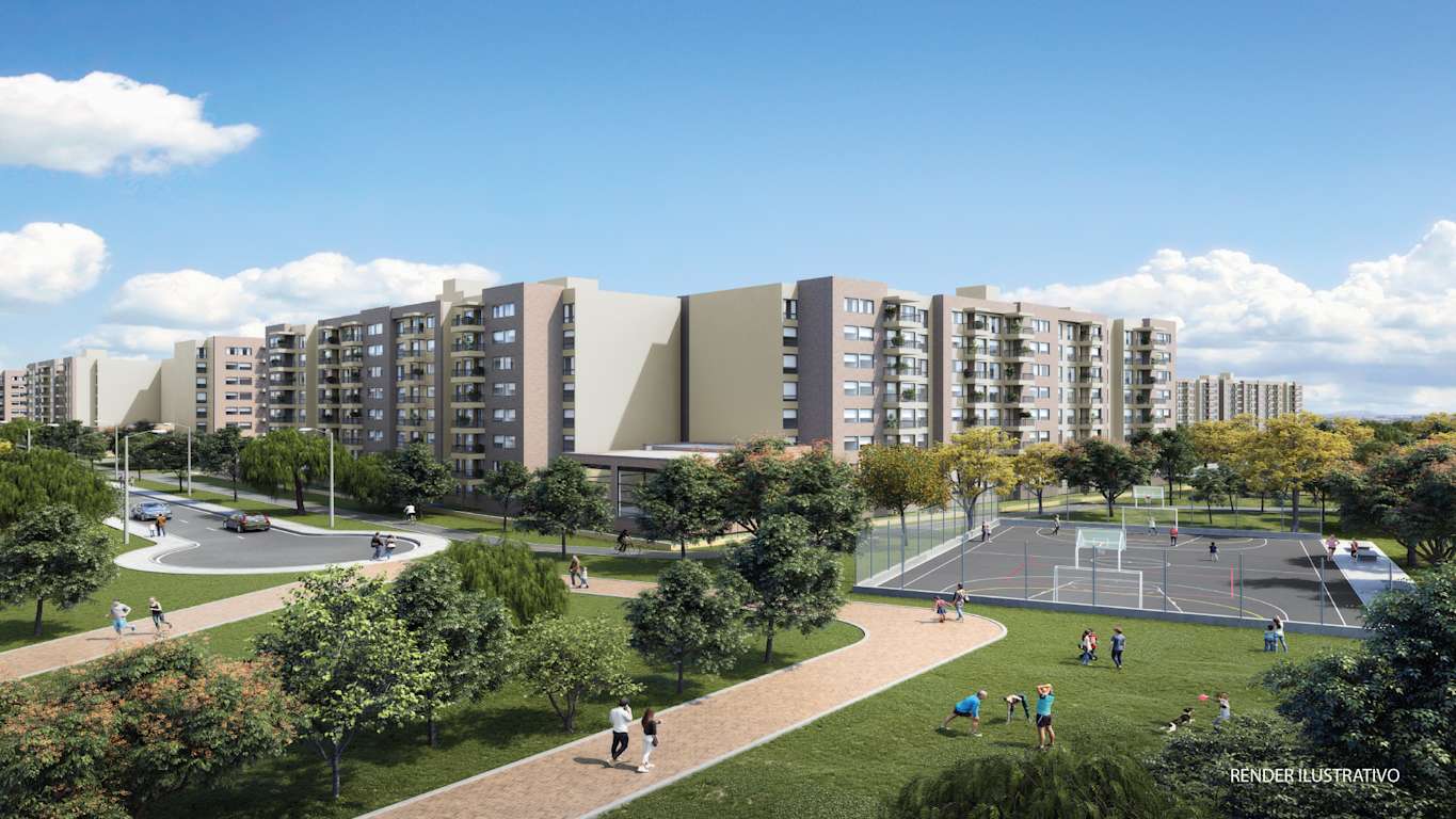 GIRASOLES RENDER FACHADAEXTERIOR