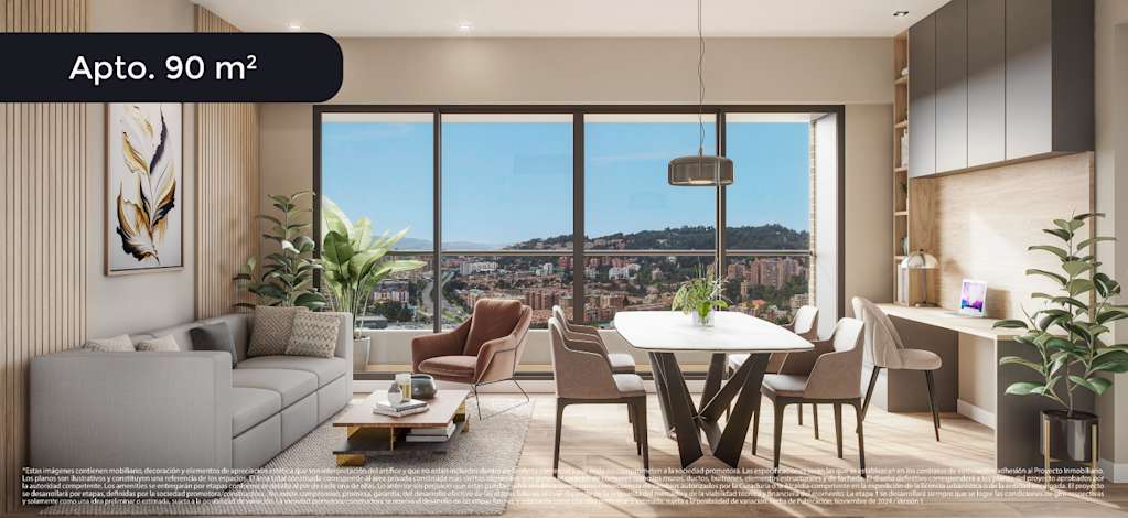 ColinaLiving Apto90 Corte Baja