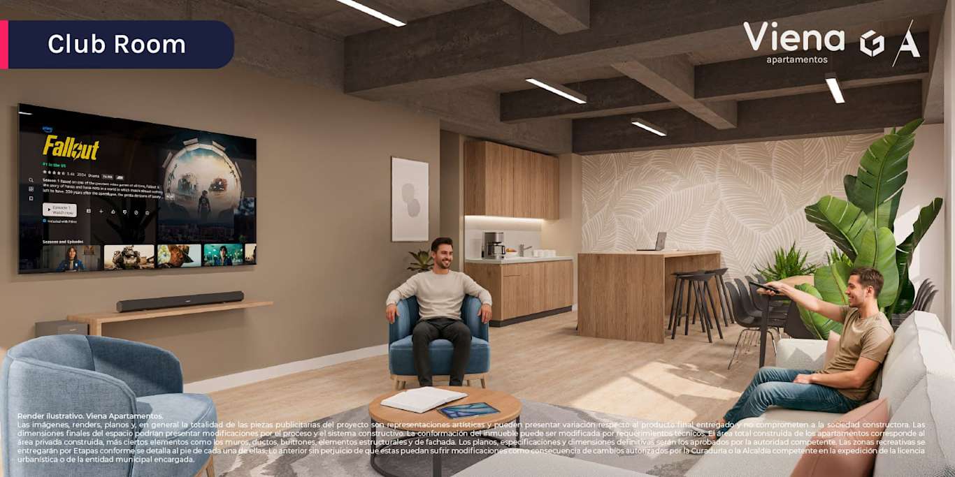 render viena club room