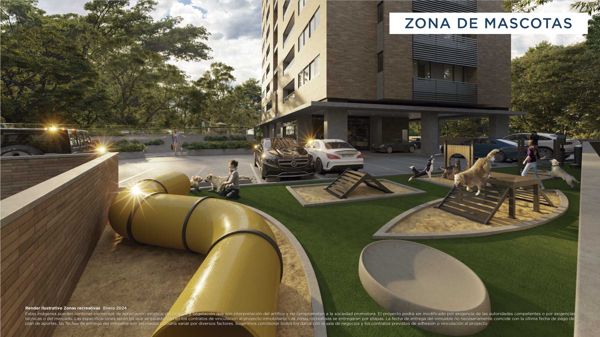 Avenida park-Render-Zona de mascotas