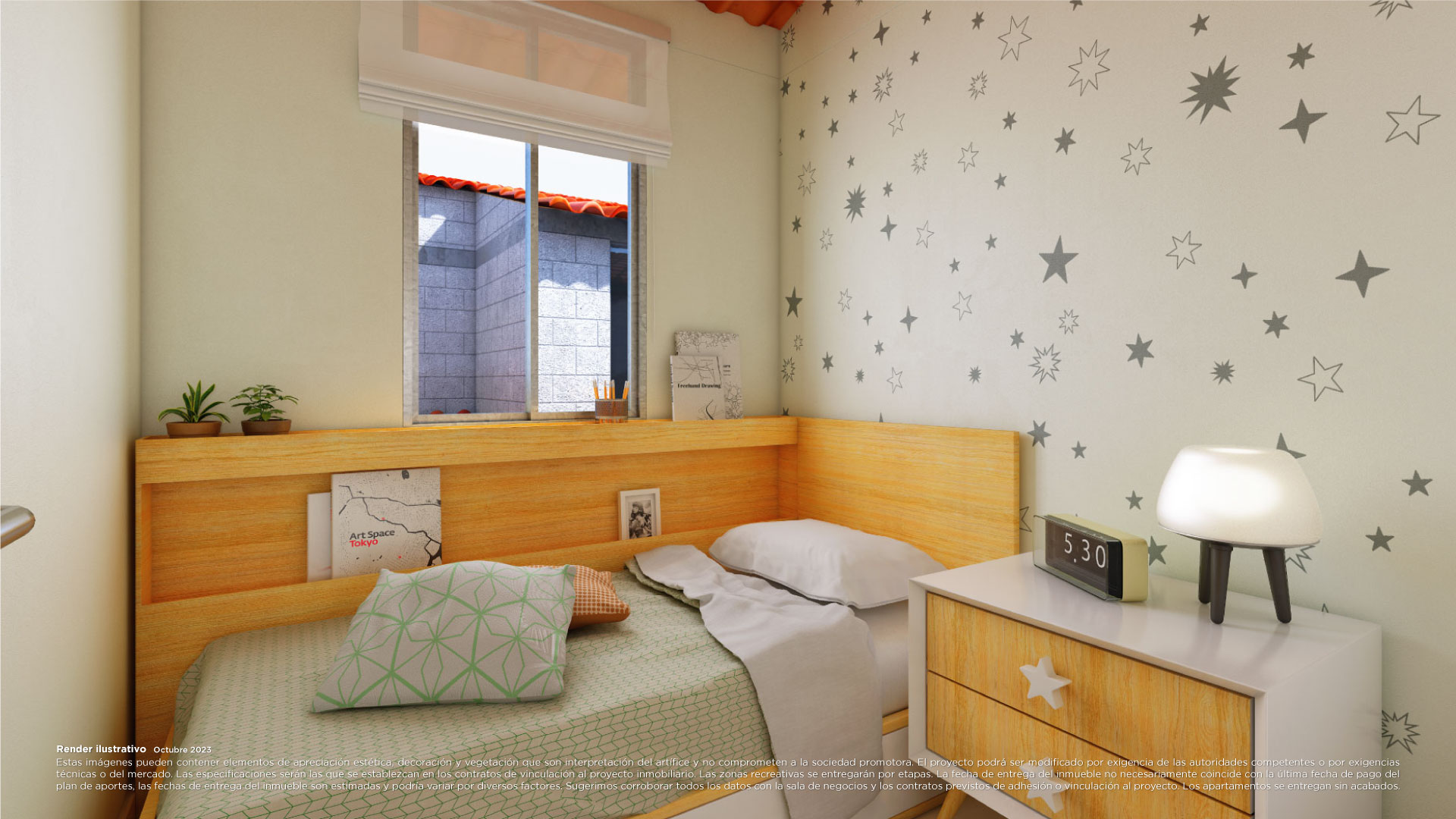 Guayacanes Casas Render Habitación 3