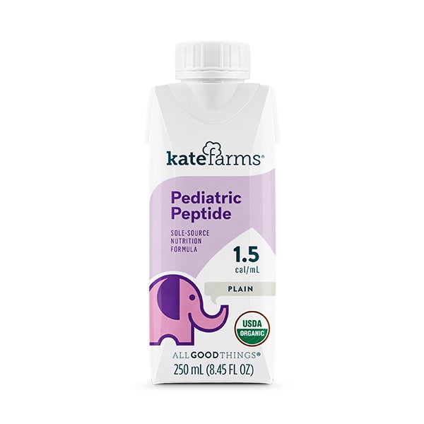 Kate Farms Pediatric Peptide 1.5 Plain PlantBased Formula