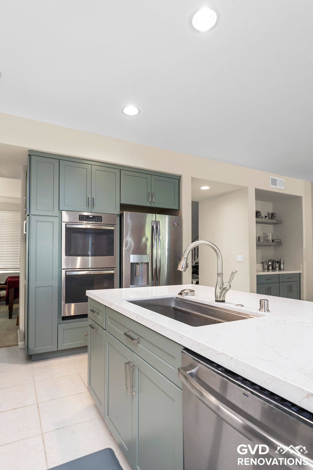 Custom Kitchen Remodel With Built-In Bar