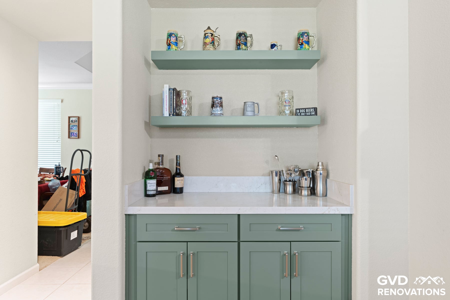 Custom Kitchen Remodel With Built-In Bar