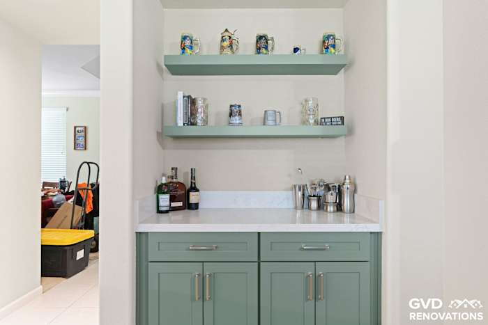 Custom Kitchen Remodel With Built-In Bar