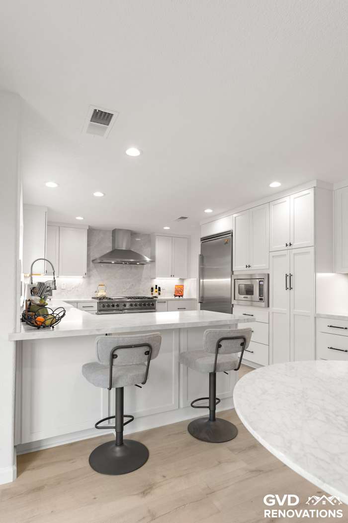 Open-Concept Kitchen Remodel with Custom Wine Cellar