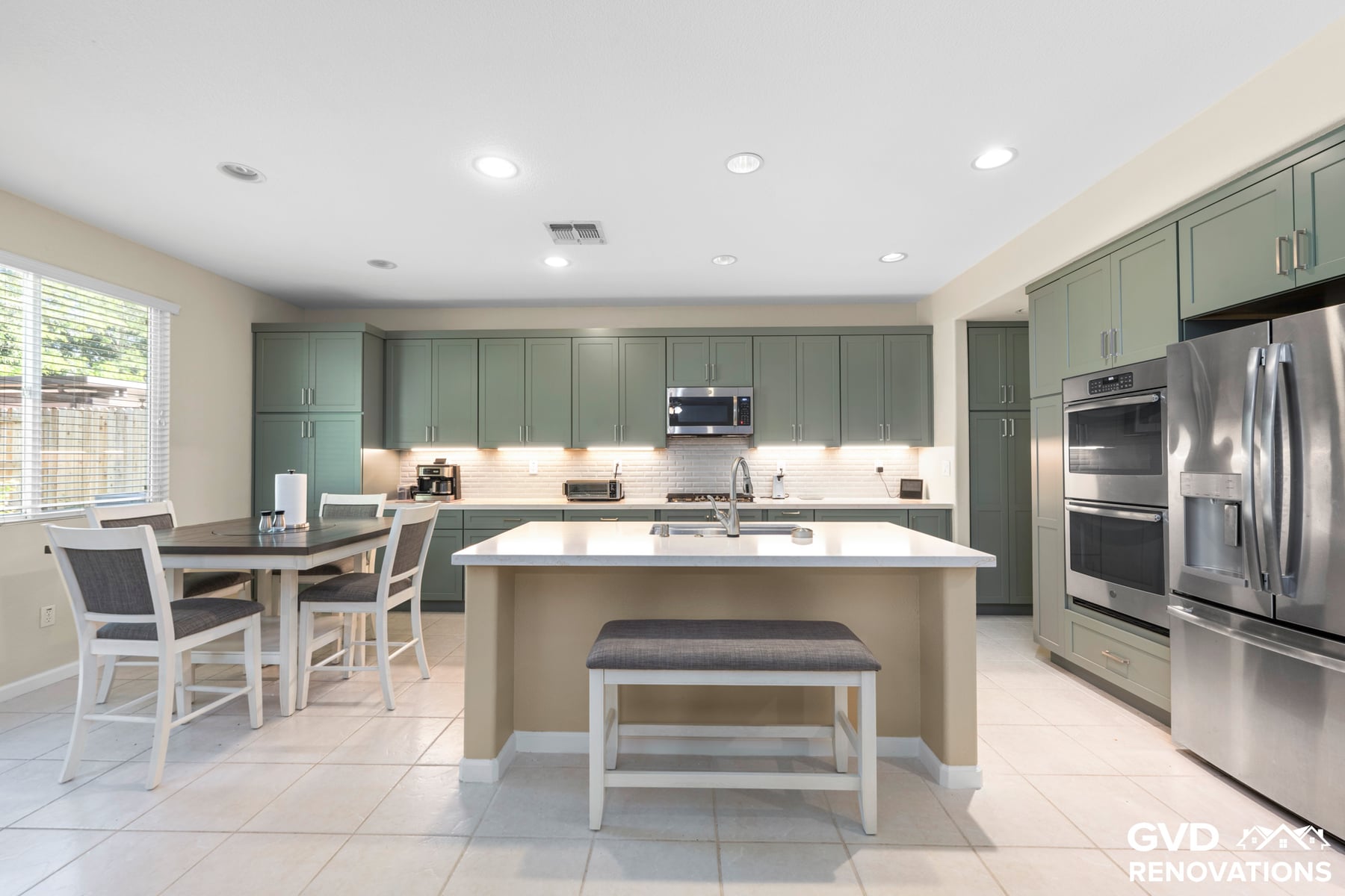 Custom Kitchen Remodel With Built-In Bar in Roseville
