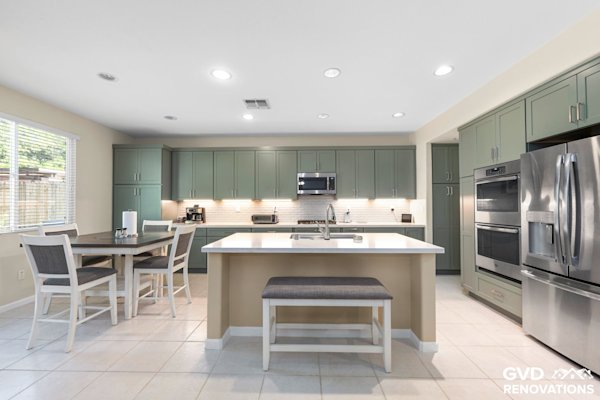 Custom Kitchen Remodel With Built-In Bar
