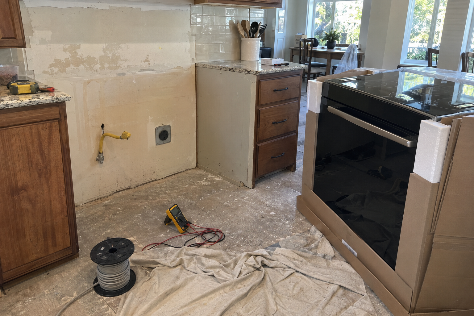 Switching From Gas to Induction in a Kitchen Remodel: Circuit, Panel, and Cabinet Changes