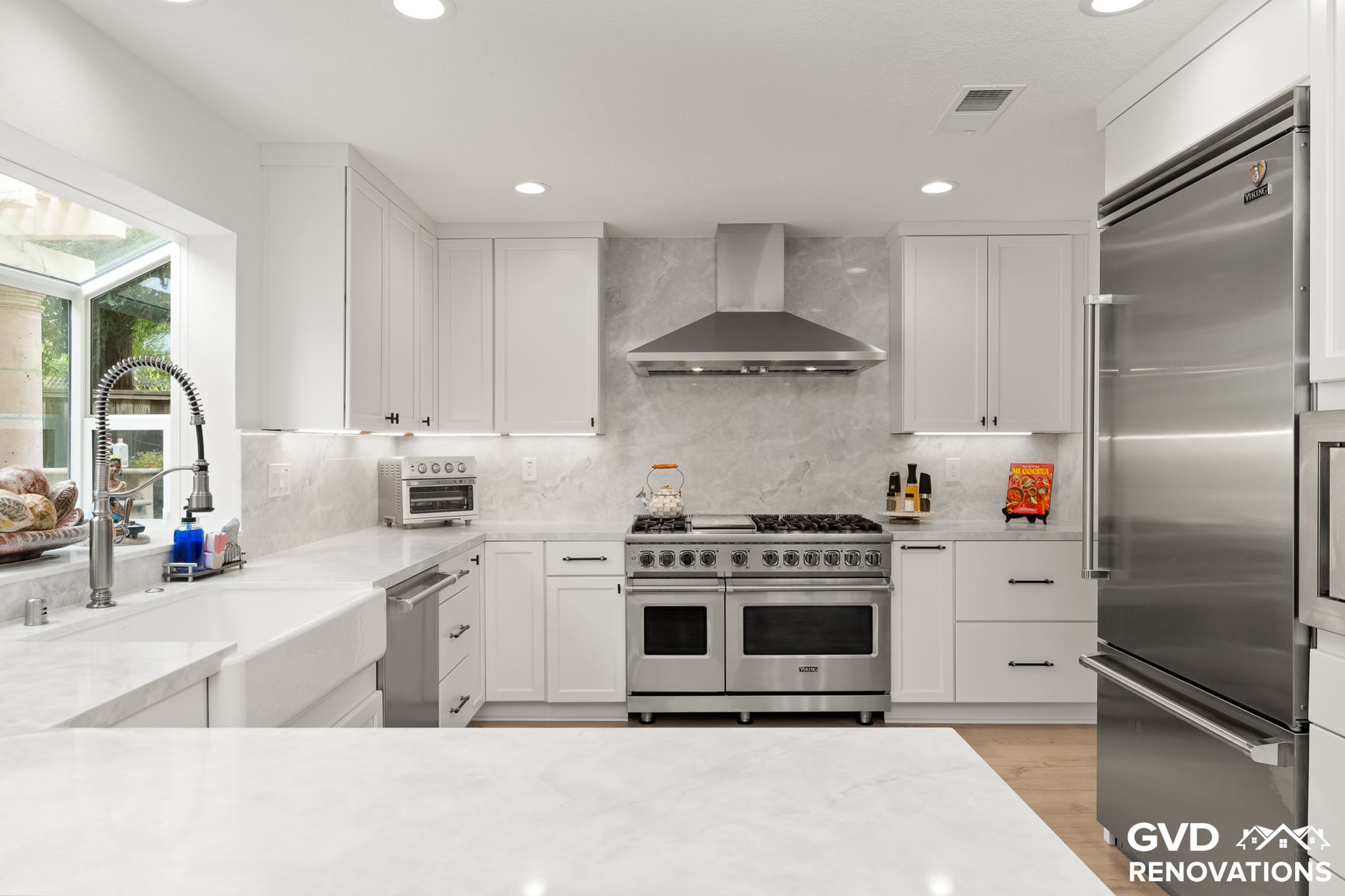 Open-Concept Kitchen Remodel with Custom Wine Cellar