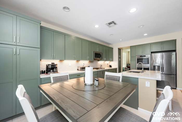 Custom Kitchen Remodel With Built-In Bar