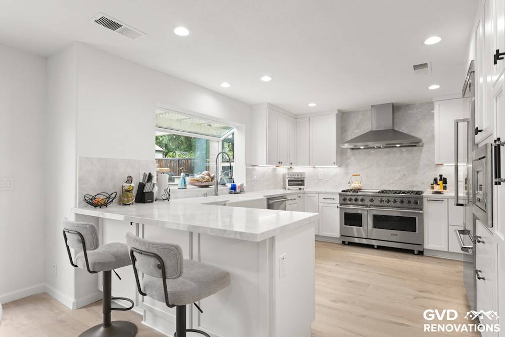 Open-Concept Kitchen Remodel with Custom Wine Cellar in Davis