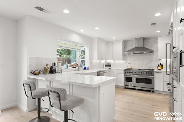 Open-Concept Kitchen Remodel with Custom Wine Cellar