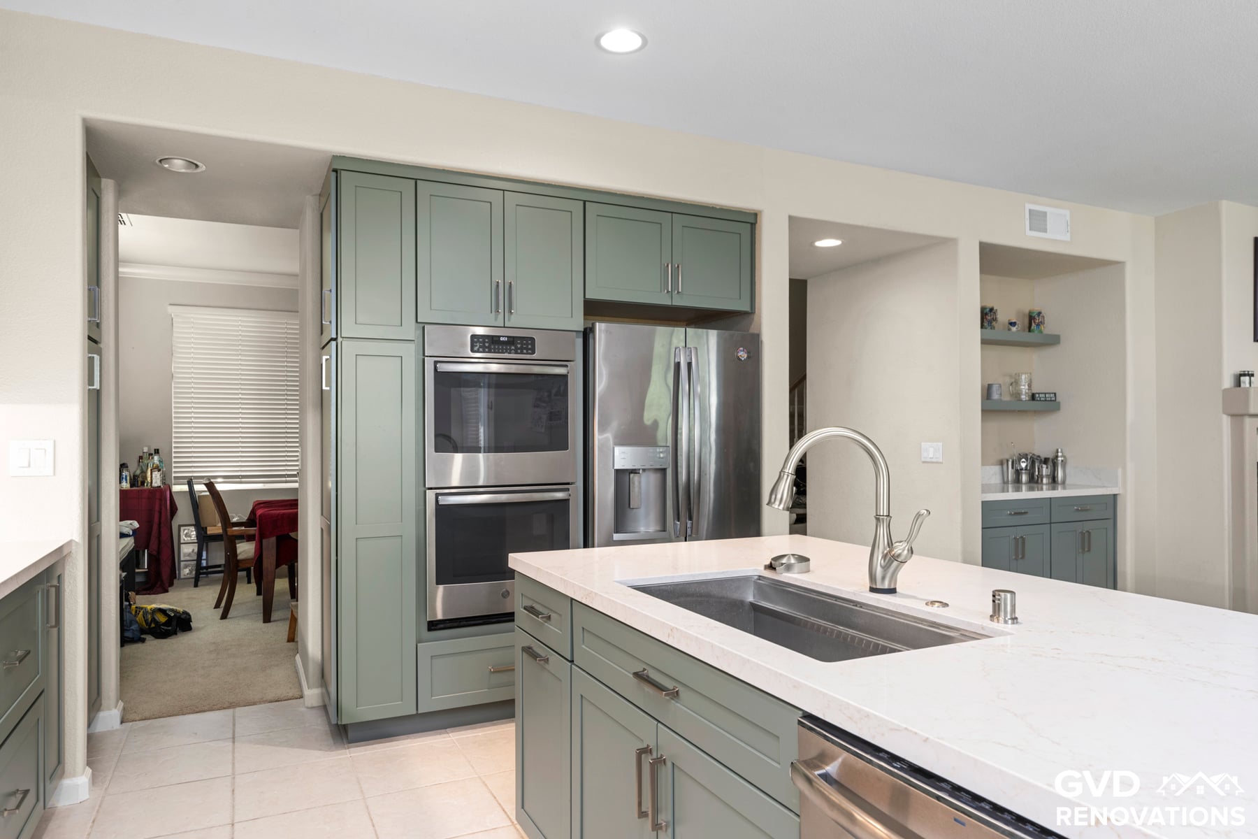 Custom Kitchen Remodel With Built-In Bar