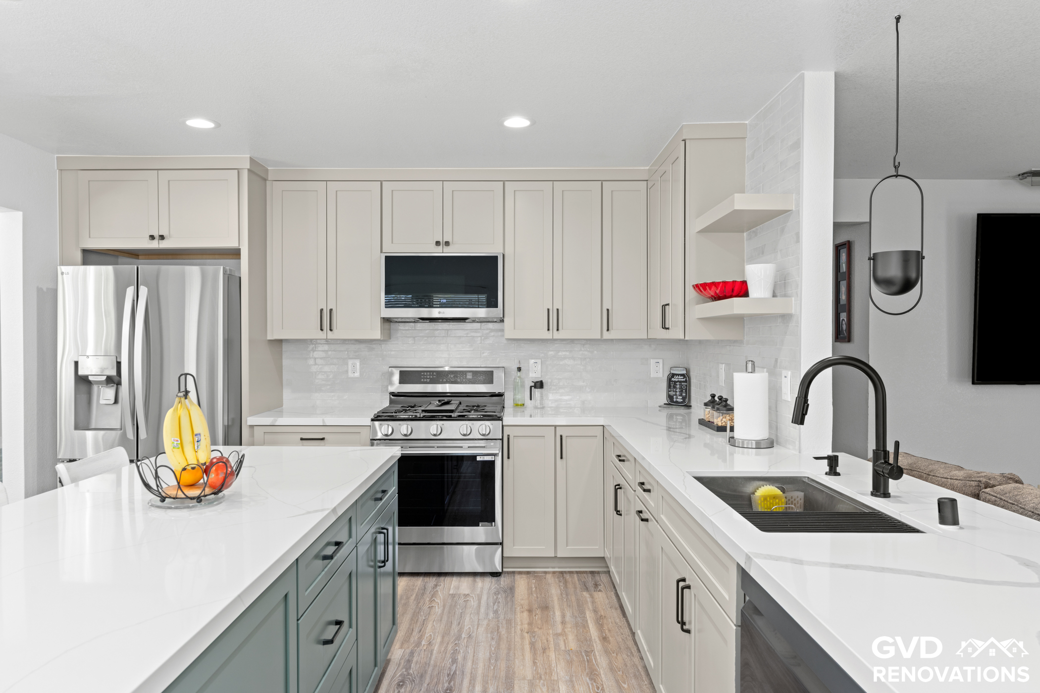 Custom Two-Tone Kitchen Transformation