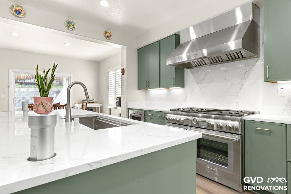 Open-Concept Kitchen Remodel with Island in Rocklin