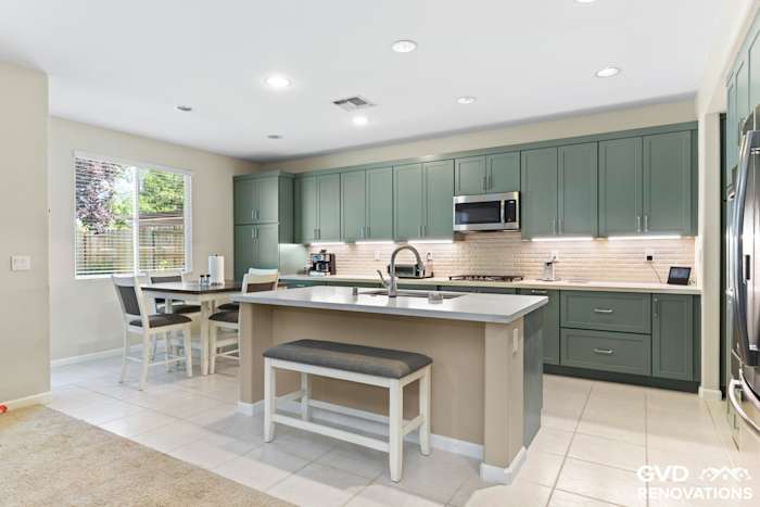 Custom Kitchen Remodel With Built-In Bar