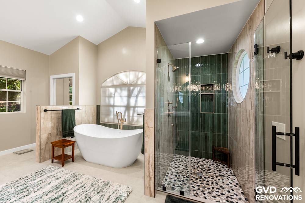 High-End Master & Guest Bath Transformation in El Dorado Hills