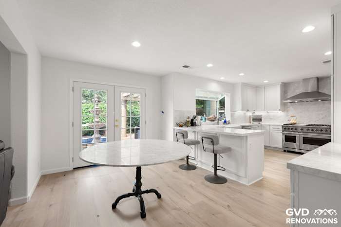Open-Concept Kitchen Remodel with Custom Wine Cellar