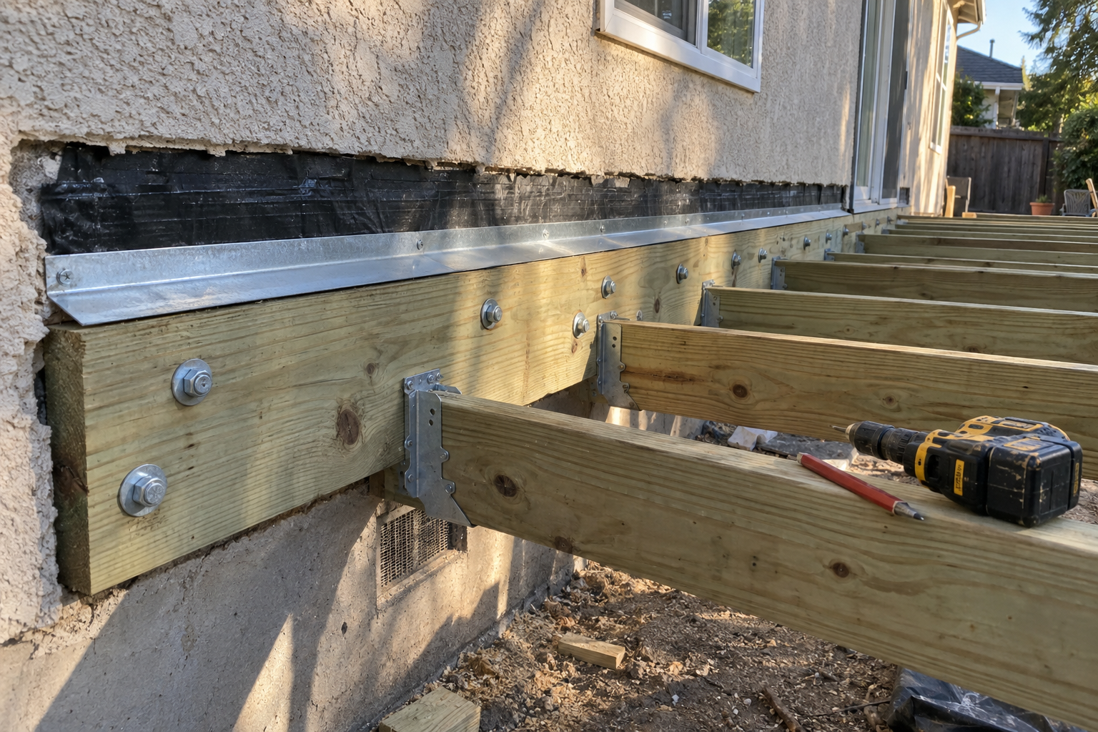 Deck Ledger Boards: How Decks Attach to the House and Why That Joint Fails