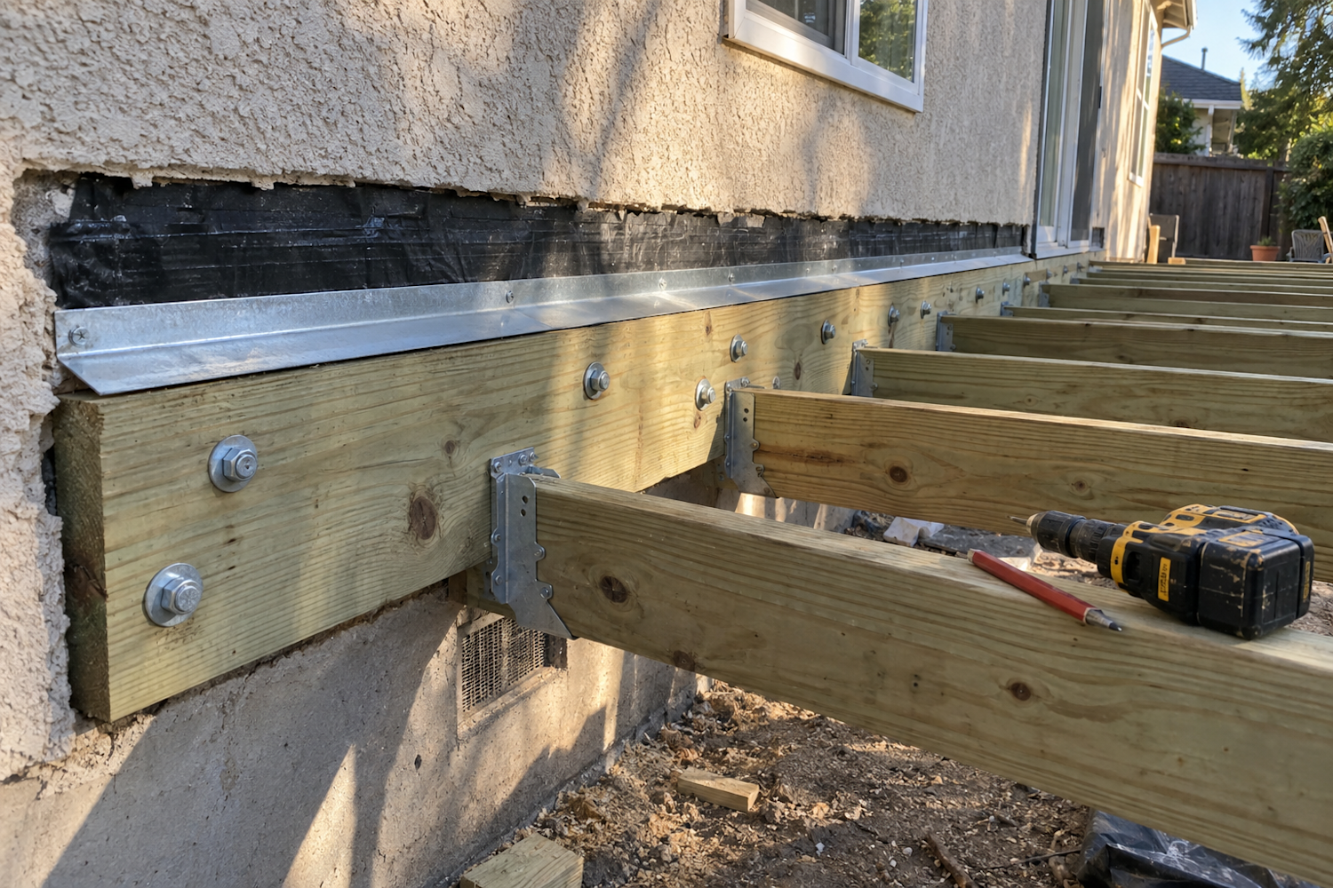 Deck Ledger Boards: How Decks Attach to the House and Why That Joint Fails