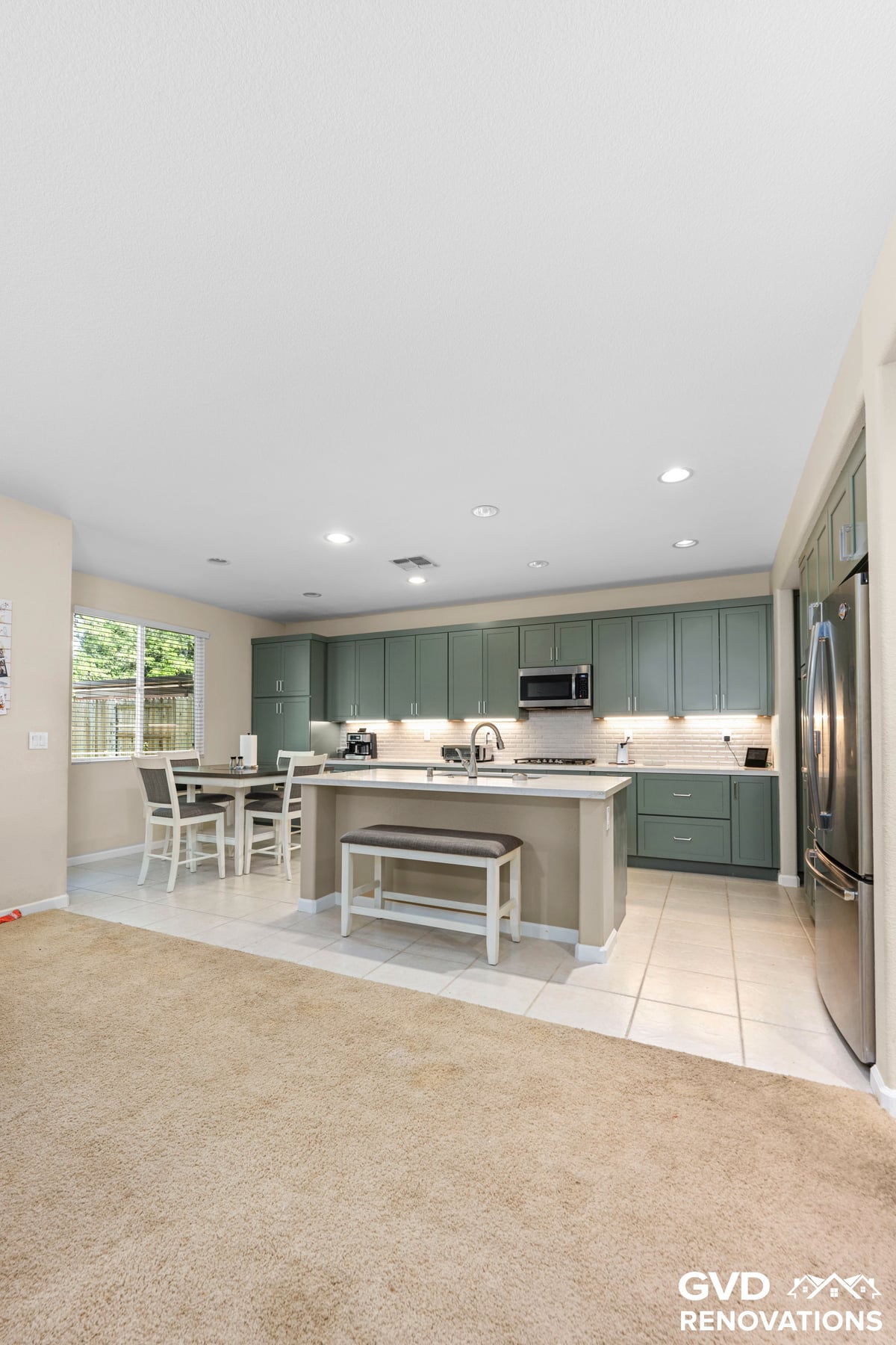 Custom Kitchen Remodel With Built-In Bar
