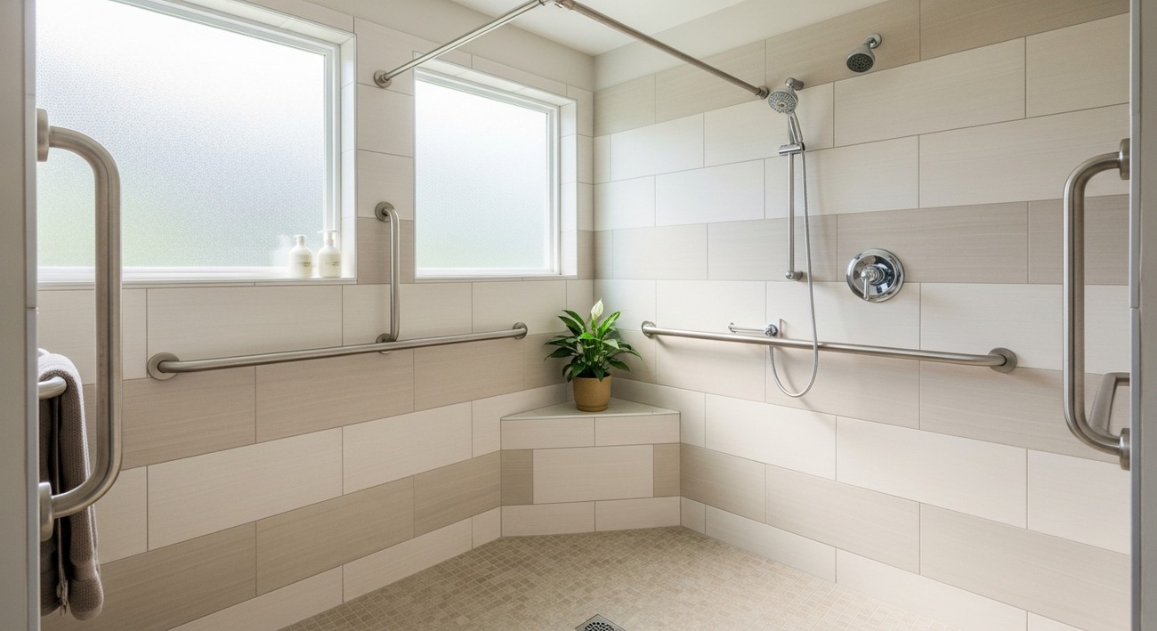 walk in showers for seniors photo