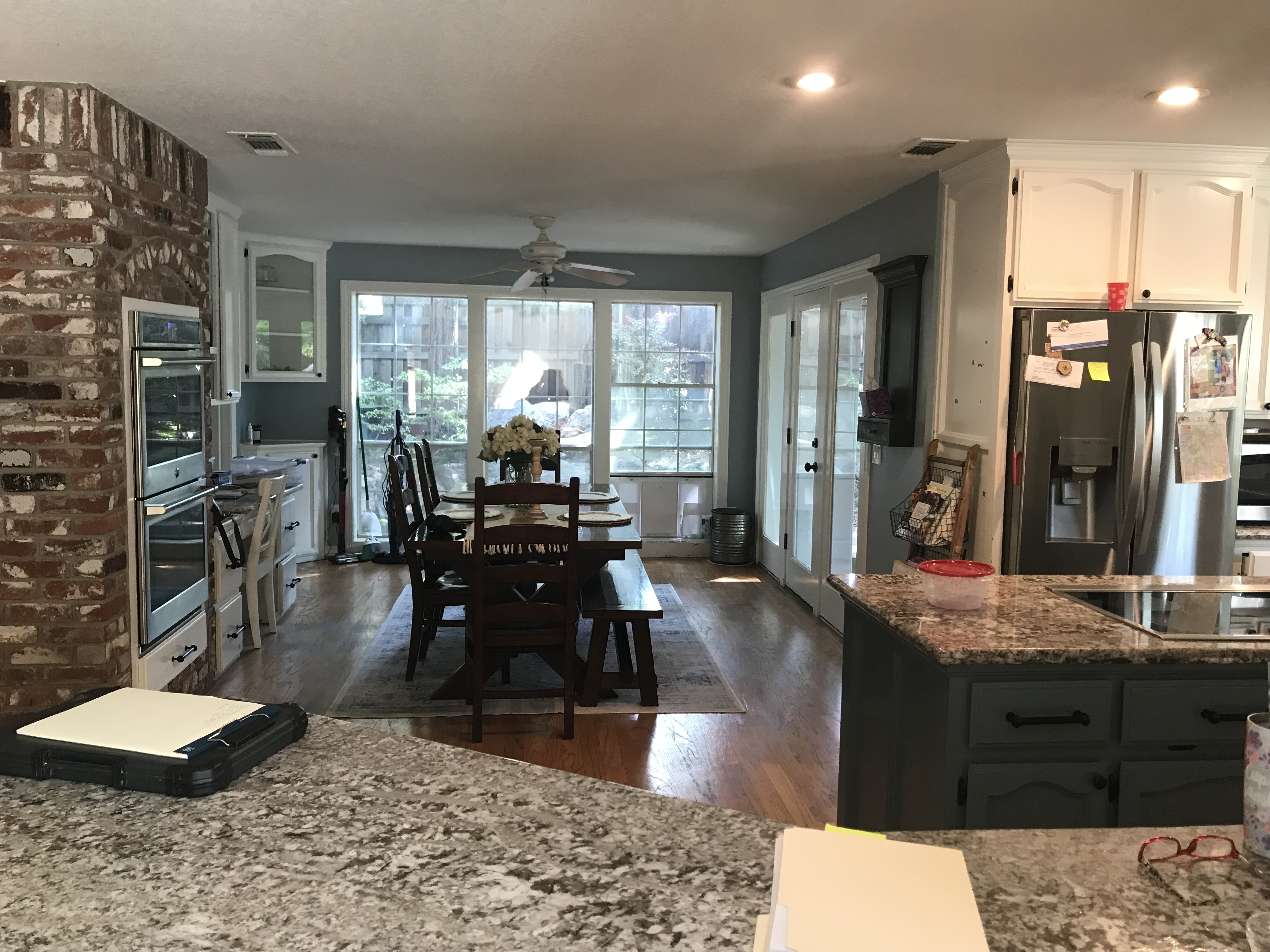 Original closed-in kitchen layout before the Granite Bay remodel